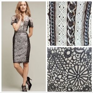 Beguile by Byron Lars Melange Chain Lace Sequin Dress
